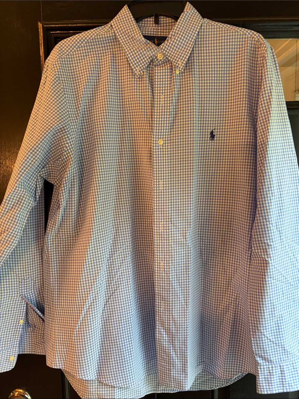 Ralph Lauren Button-Down Shirt. 100% cotton stretch